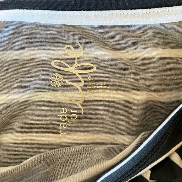 Navy Striped Long Sleeve | XL - Picture 3 of 3